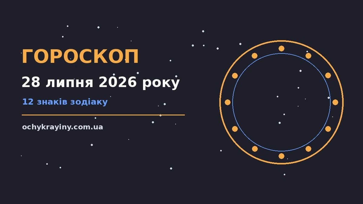 Щоденний гороскоп на 28 липня 2026 року