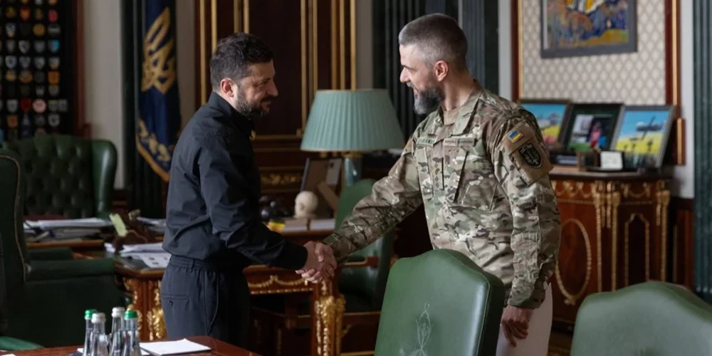 Володимир Зеленський та Ілларіон Павлюк під час зустрічі