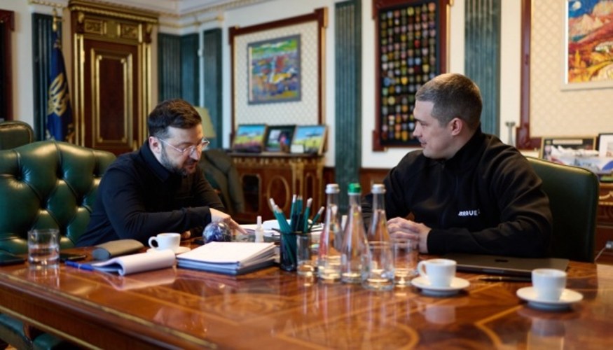 Михайло Федоров під час брифінгу