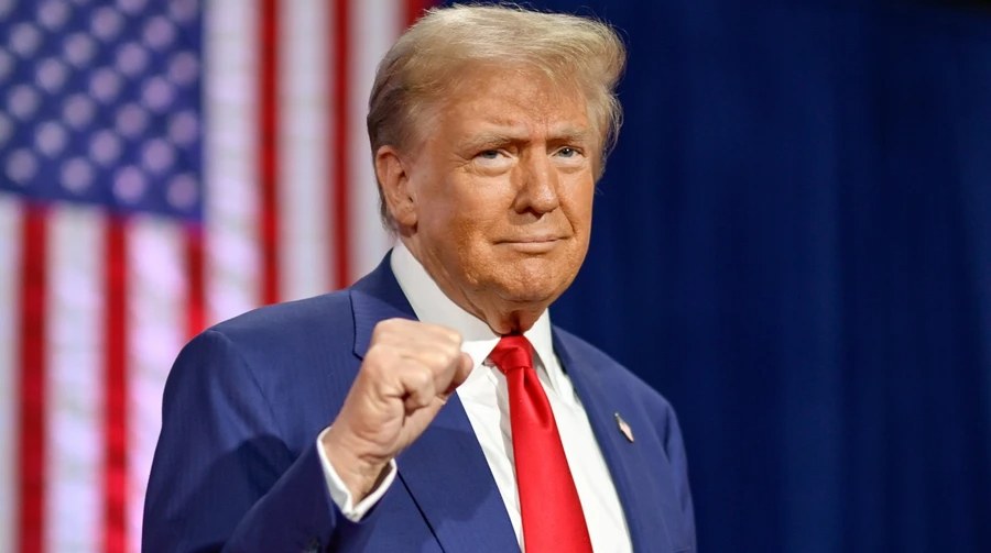 Дональд Трамп під час звернення до нації 17 липня