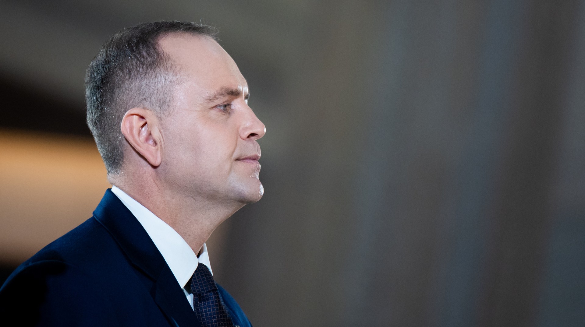 Кароль Навроцький під час промови у селі Радруж 11 липня 2026 року