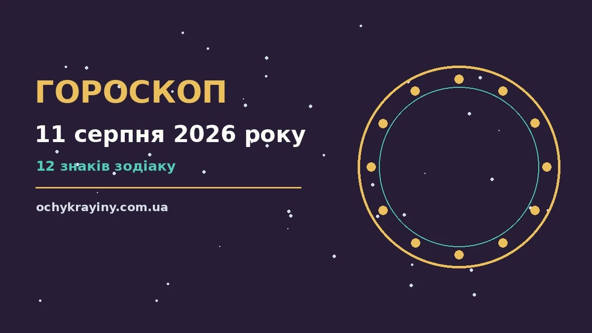 Гороскоп на 11 серпня 2026 року: можливості цього дня для спокійних і точних рішень