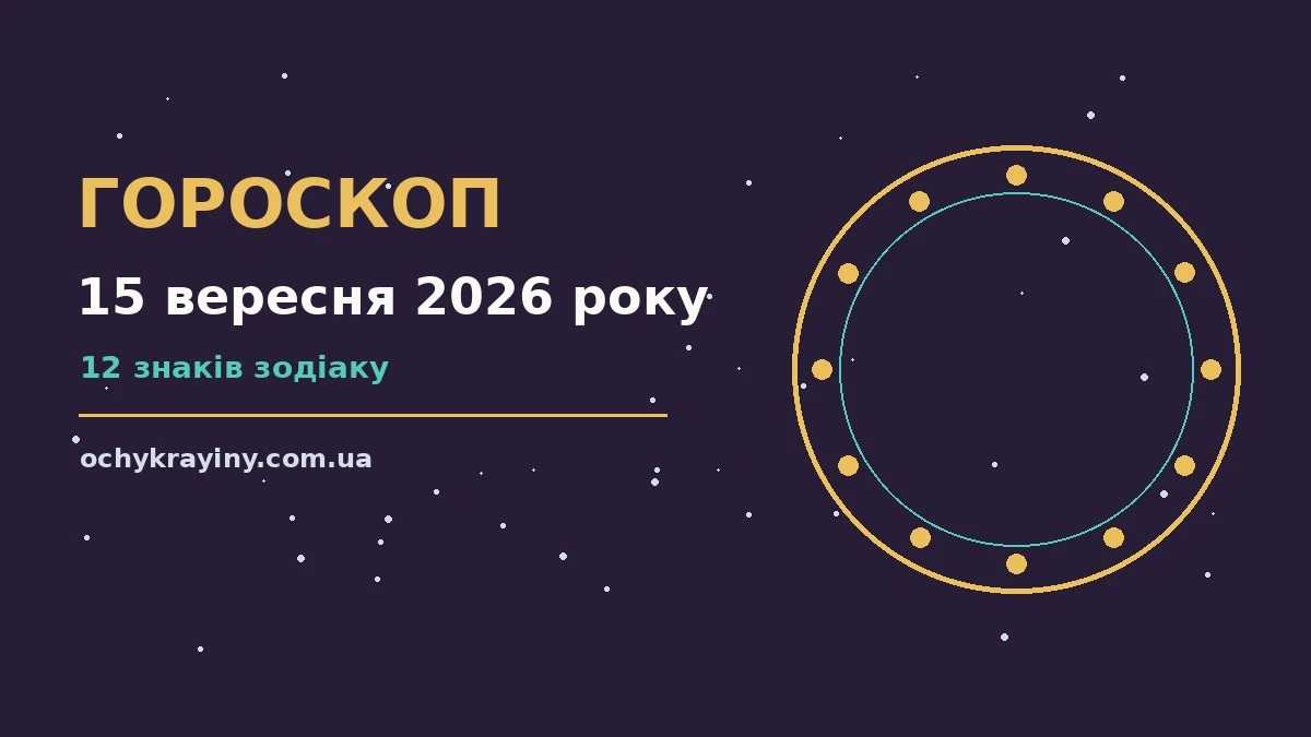 Гороскоп на 15 вересня 2026 року: можливості цього дня для спокійних і точних рішень
