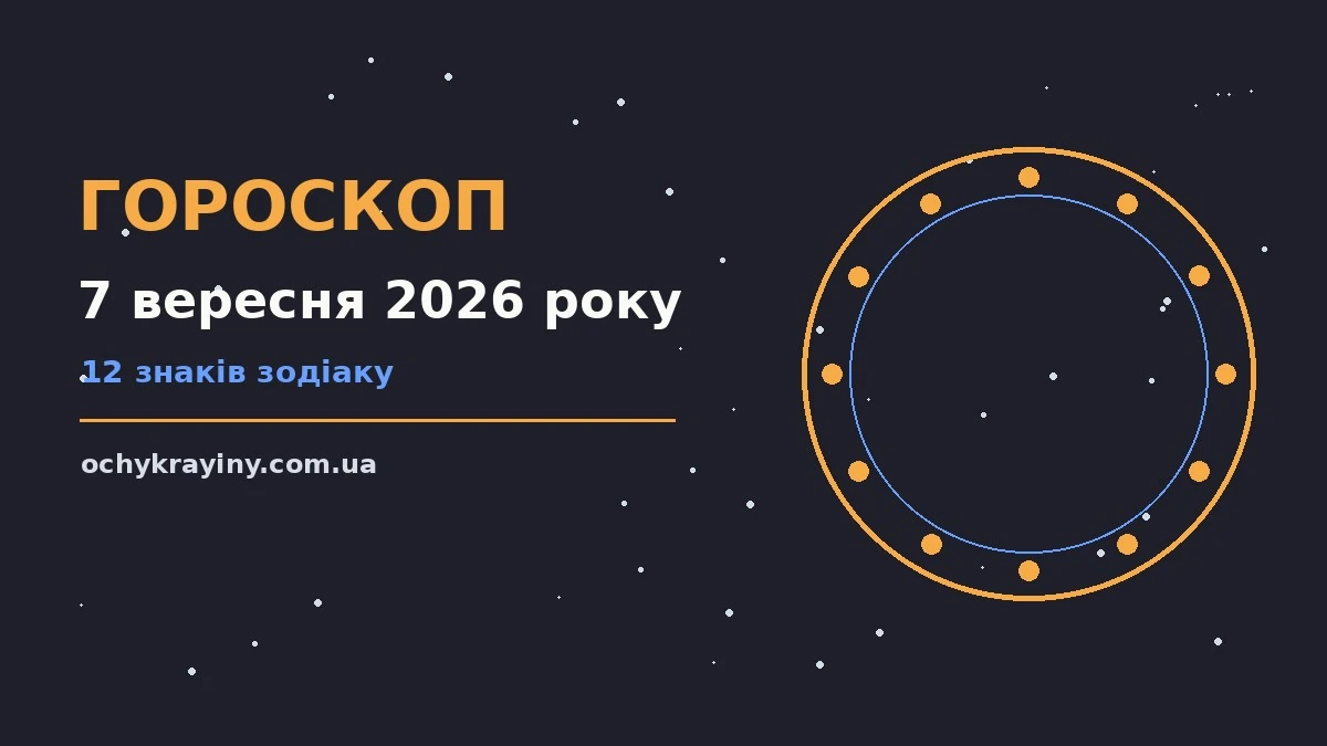Гороскоп на 7 вересня 2026 року: можливості цього дня для спокійних і точних рішень