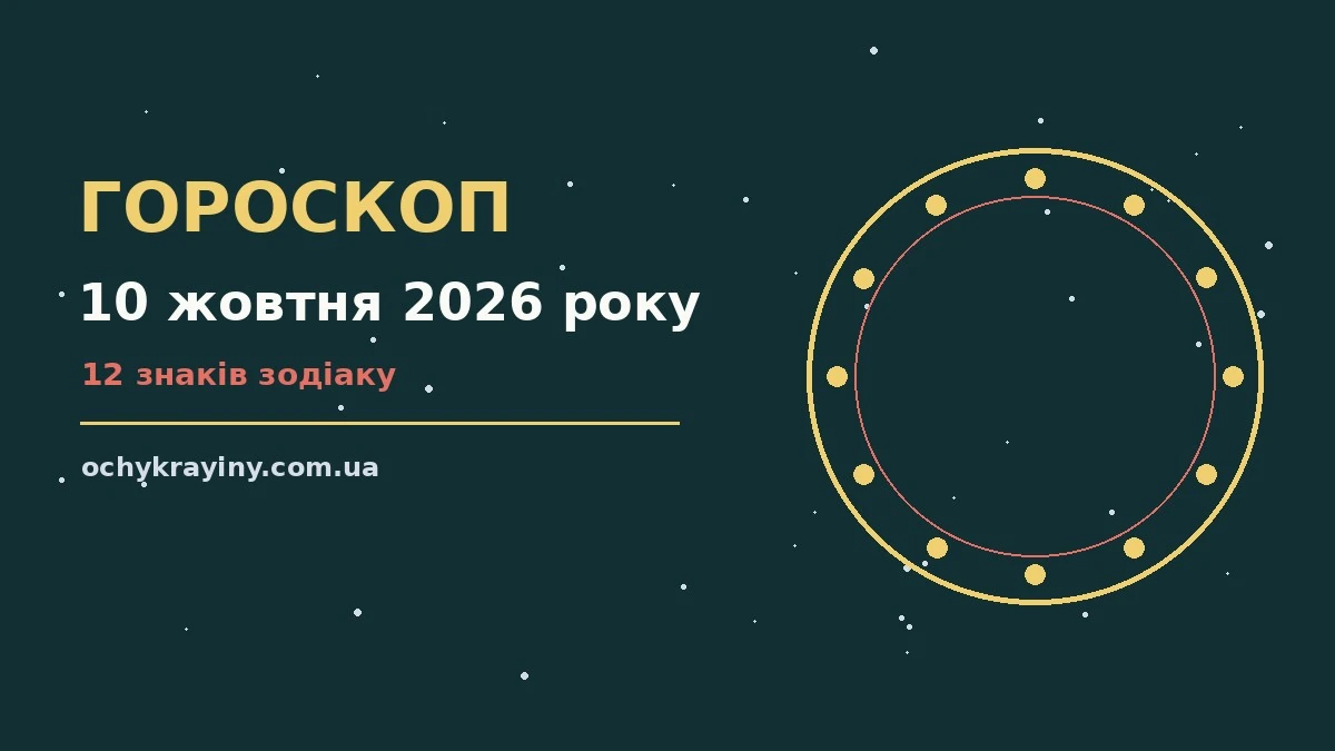 Гороскоп на 10 жовтня 2026 року: можливості цього дня для спокійних і точних рішень