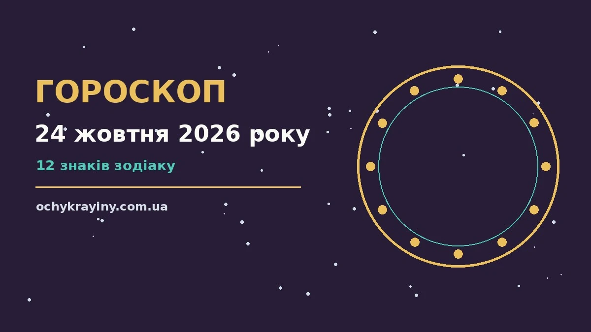 Гороскоп на 24 жовтня 2026 року: можливості цього дня для спокійних і точних рішень