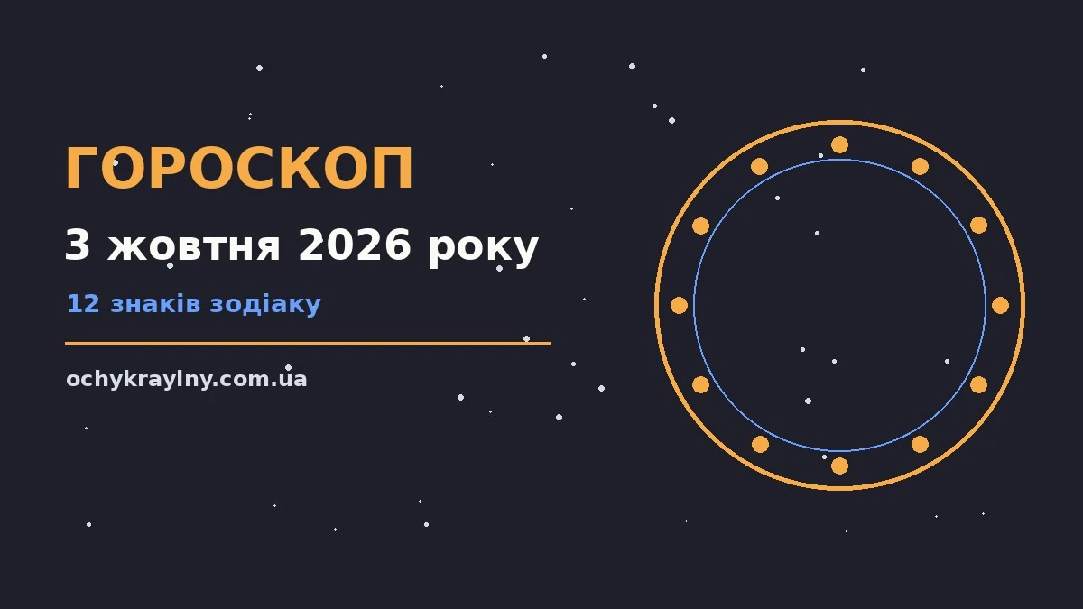 Гороскоп на 3 жовтня 2026 року: можливості цього дня для спокійних і точних рішень