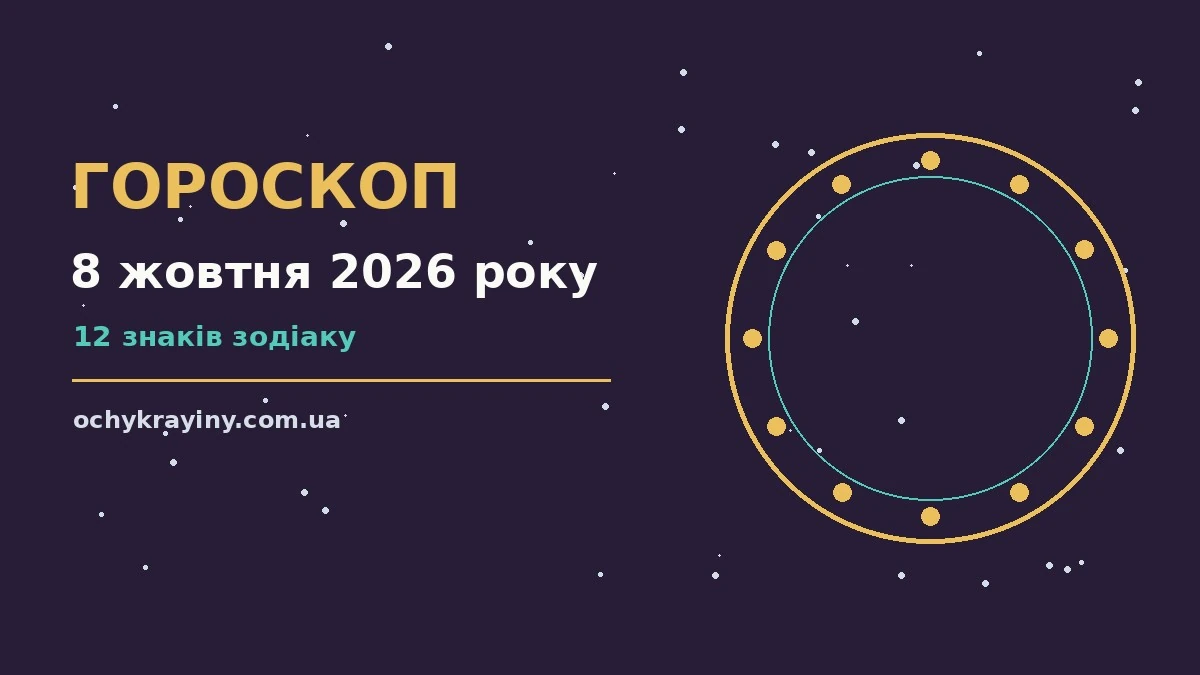 Гороскоп на 8 жовтня 2026 року: можливості цього дня для спокійних і точних рішень